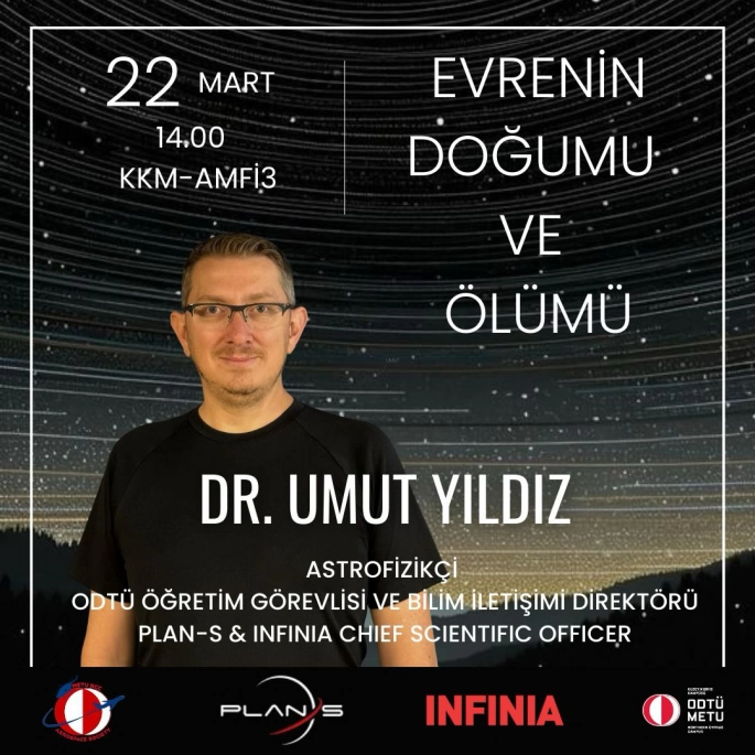 “Evrenin Doğumu ve Ölümü” Semineri, ODTÜ KKK’da düzenlenecek