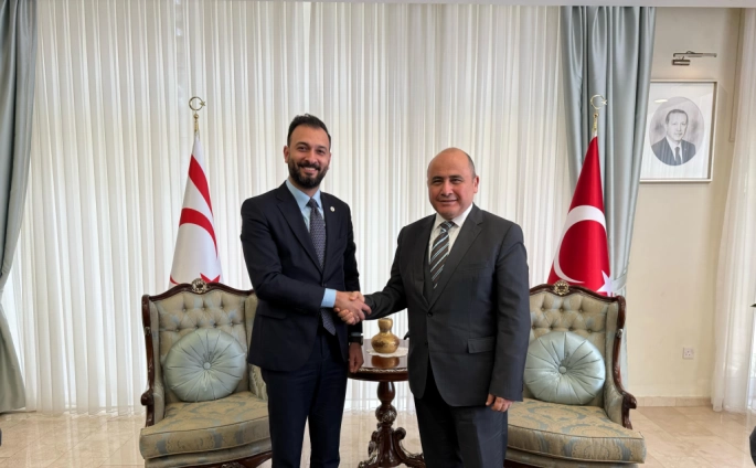 UID KKTC Heyetinden Lefkoşa Büyükelçisi Ali Murat Başçeri’ye hayırlı olsun ziyareti