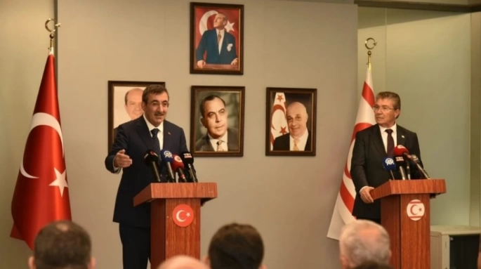 Cevdet Yılmaz KKTC'ye geldi: Türkiye, KKTC’ye olan desteğini sürdürmeye devam edecek