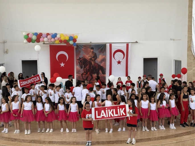 Güzelyurt Özgürlük İlkokulu Öğrencilerinden 23 Nisan’da Anlamlı Mesaj