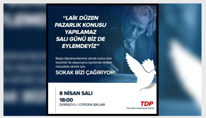 TDP'den 8 Nisan'daki eyleme destek açıklaması