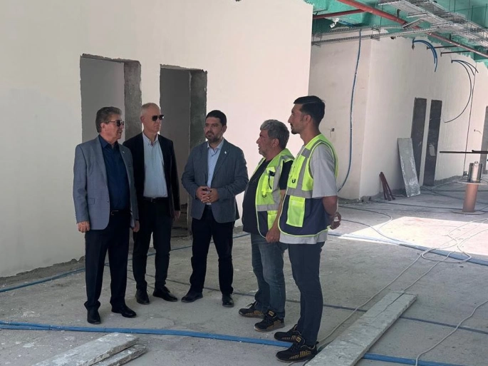 Başbakan Üstel Güzelyurt Devlet Hastanesi inşaatını inceledi