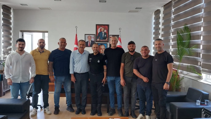 Mağusa Türk Genel İş Sendikası Yeni Yönetiminden Başkan Uluçay’a ziyaret