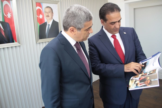 Gardiyanoğlu, Azerbaycan Çalışma ve Nüfusun Sosyal Koruması Bakanı Anar Aliyev ile bir araya geldi