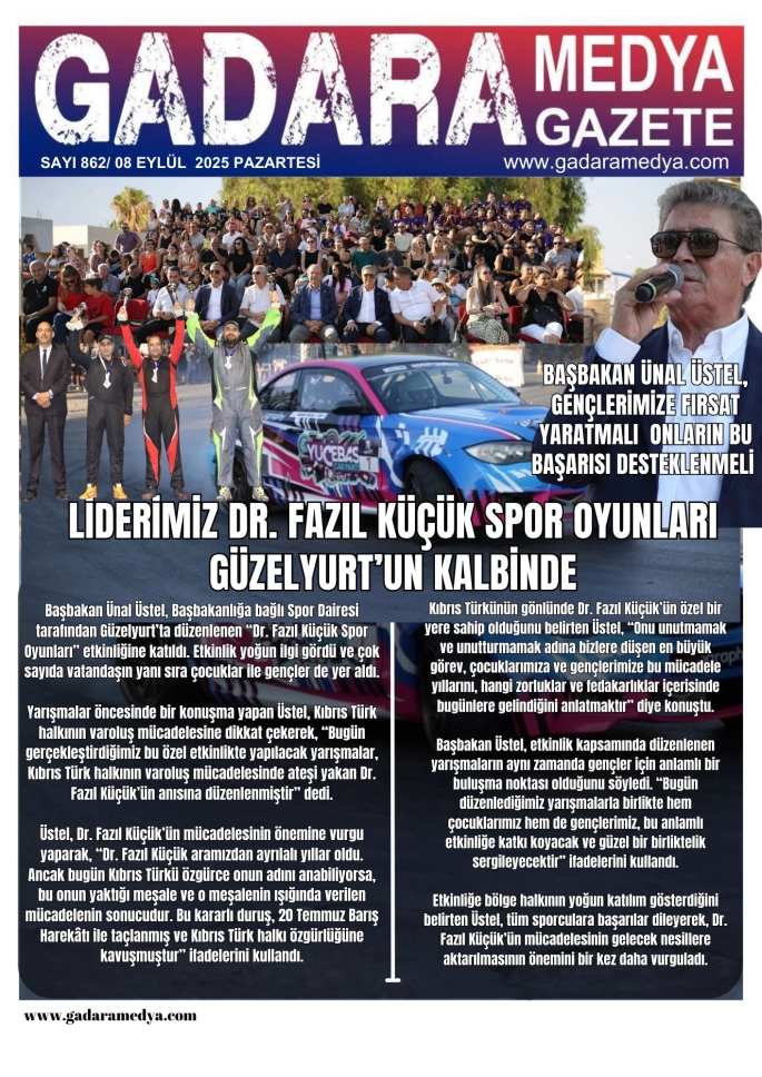 BAŞBAKAN ÜNAL ÜSTEL GENÇLERİMİZE FIRSAT