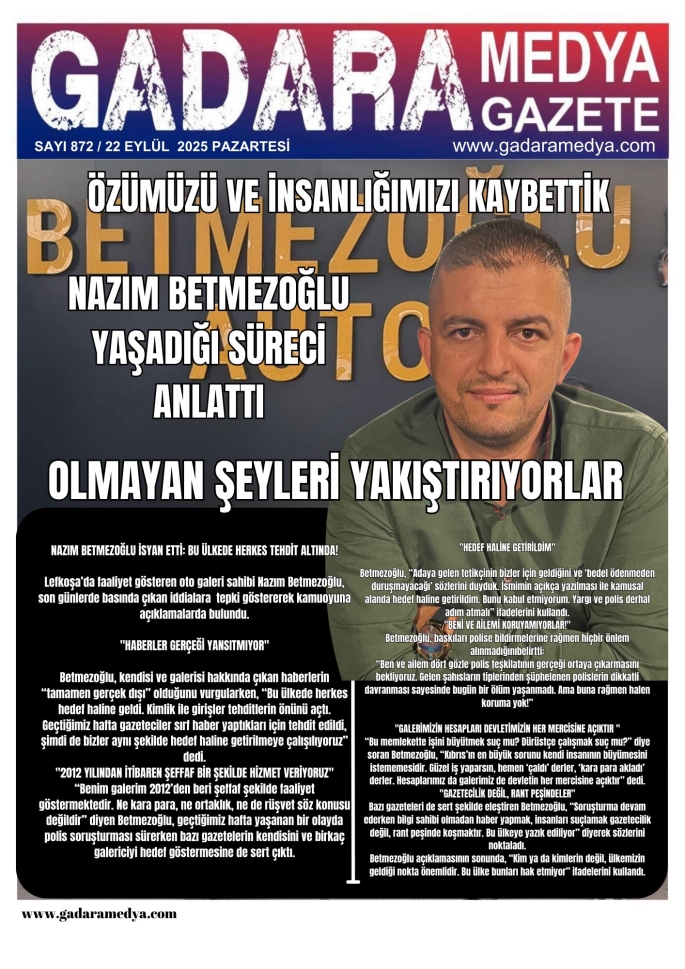 NAZIM BETMEZOĞLU İSYAN ETTİ: BU ÜLKEDE HERKES TEHDİT ALTINDA!
