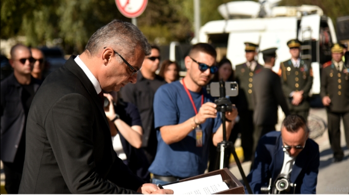 29 Ekim Cumhuriyet Bayramı nedeniyle Atatürk Anıtı'nda tören düzenlendi