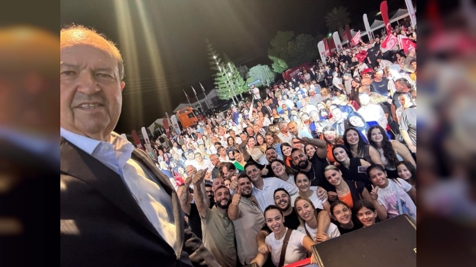 Cumhurbaşkanı ve Bağımsız Cumhurbaşkanı Adayı Ersin Tatar'ın ilk mitingi Güzelyurt'ta düzenlendi