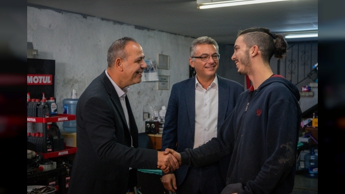 Erhürman Lefkoşa Sanayi Bölesini ziyaret etti