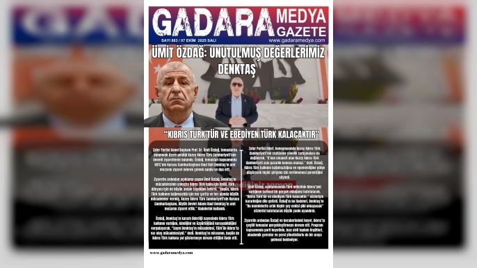 Ümit Özdağ:“Kıbrıs Türk’tür ve Ebediyen Türk Kalacaktır”