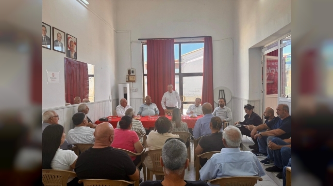 Fikri Ataoğlu Lefke’de Partililerle Buluştu