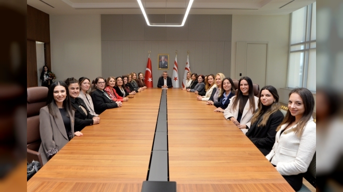 Cumhurbaşkanı Erhürman, GİKAD, Genç GİKAD ve Gİ-KA KOOP heyetini kabul etti
