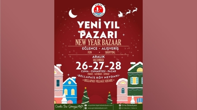Girne Belediyesi’nin Yeni Yıl Pazarı, Bellapais’ta kurulacak