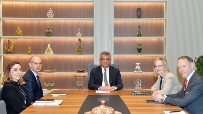 Cumhurbaşkanı Erhürman, ABD’nin Lefkoşa Büyükelçisi Davis’i kabul etti