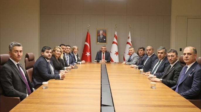 Cumhurbaşkanı Erhürman Mersin Ticaret ve Sanayi Odasını kabul etti