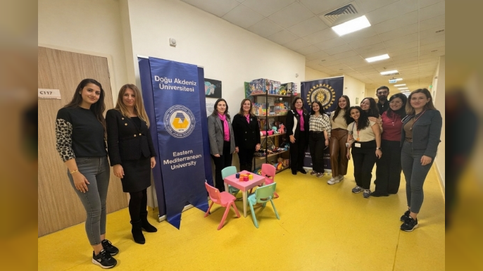 DAÜ Toplumsal Duyarlılık Merkezi ve Bellapais Begonvil Inner Wheel Kulübü'nden oyun ve aktivite köşesi