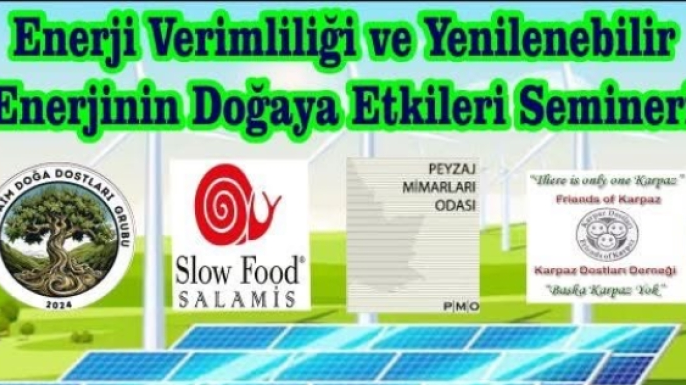 Enerji verimliliği ve yenilenebilir enerji konularıyla ilgili seminer düzenlenecek