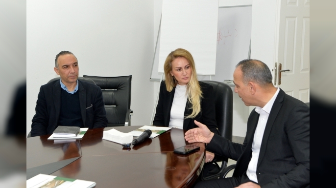 Erhürman, Haspolat Arıtma Tesisi’ni ziyaret etti