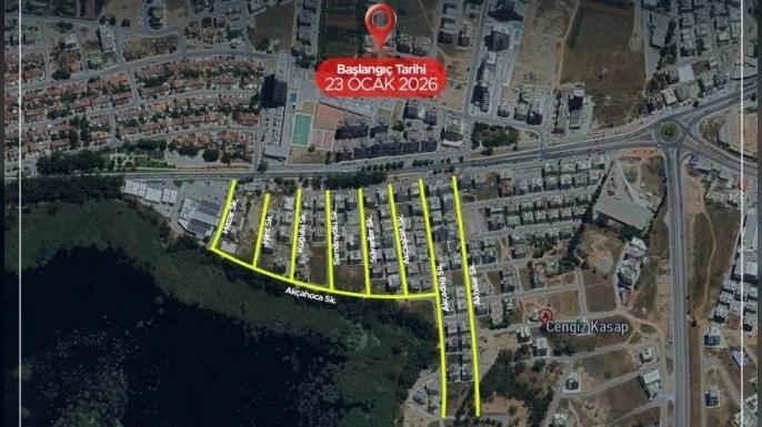 Gazimağusa Kaliland bölgesinde asfalt çalışmaları başlıyor: Trafik etkilenecek