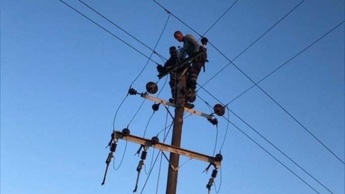 Haspolat Köyünde elektrik kesintisi