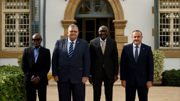 BMGS Kıbrıs Özel Temsilcisi Diagne, Kıbrıs Vakıflar İdaresi’ni ziyaret etti