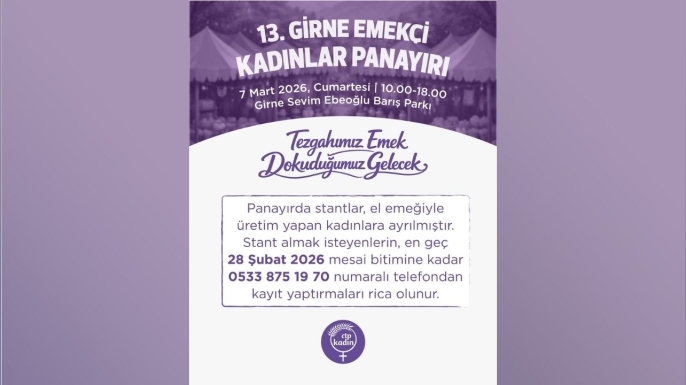 CTP Kadın Örgütü Girne İlçesi, “Emekçi Kadınlar Panayırı” düzenliyor