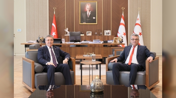 Cumhurbaşkanı Erhürman, Başbakan Üstel'i kabul etti