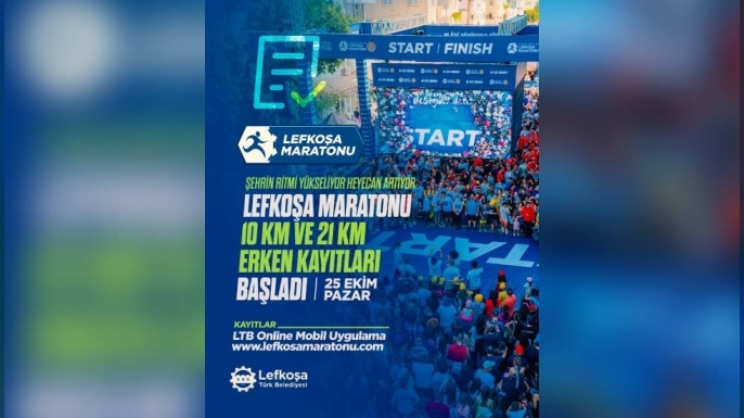 Lefkoşa Maratonu için erken kayıt dönemi başladı