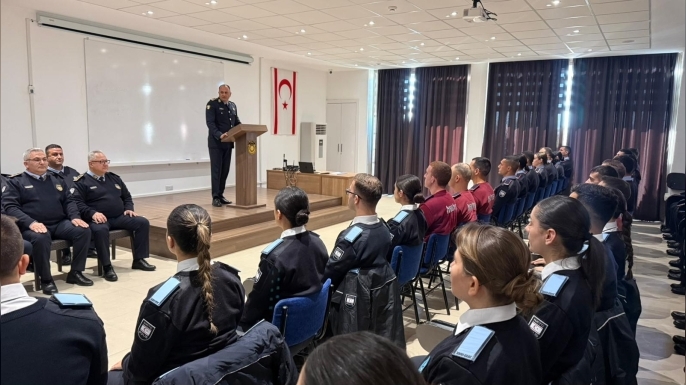 PGM Adalıer, Polis Okulu’nda temel eğitim gören öğrencilere hitap etti