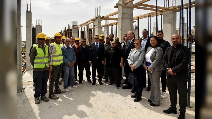 Üstel, Dikmen Sağlık Merkezi inşaatında inceleme yaptı