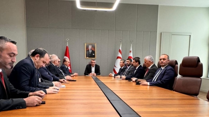 Cumhurbaşkanı Erhürman, UBP-DP-YDP Hükümeti ile görüşmesini tamamladı