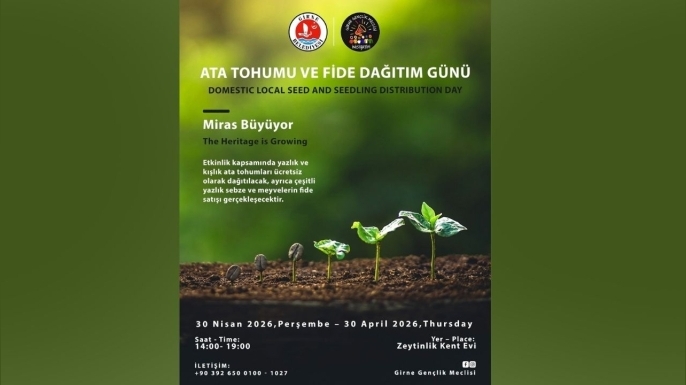 Girne’de “Ata Tohumu ve Fide Dağıtım Günü” düzenleniyor