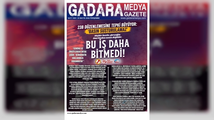Bu iş daha bitmedi!
