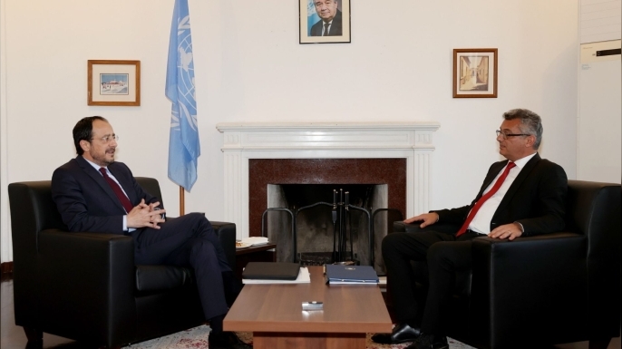 Cumhurbaşkanı Tufan Erhürman ile Rum Lider Nikos Hristodulidis görüşmesi tamamlandı
