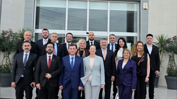 DEİK Türkiye-KKTC İş Konseyi heyeti, Sanayi Odası’nı ziyaret etti