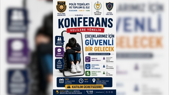 Polis, “Güvenli Okul Projesi” kapsamında velilere yönelik konferans düzenliyor