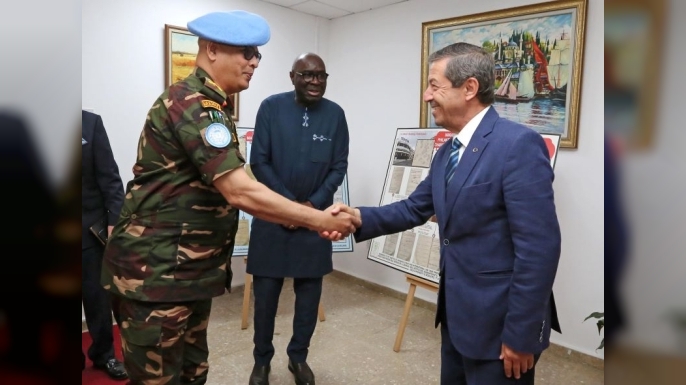 Ertuğruloğlu, BM Temsilcisi Diagne ve UNFICYP Komutanı Alam’ı kabul etti