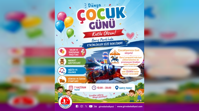Girne Belediyesi, Barış Parkı’nda çocuklara yönelik etkinlikler düzenleyecek