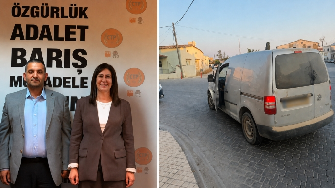 CTP Belediye Başkan adayının kullandığı araç trafikten men edildi