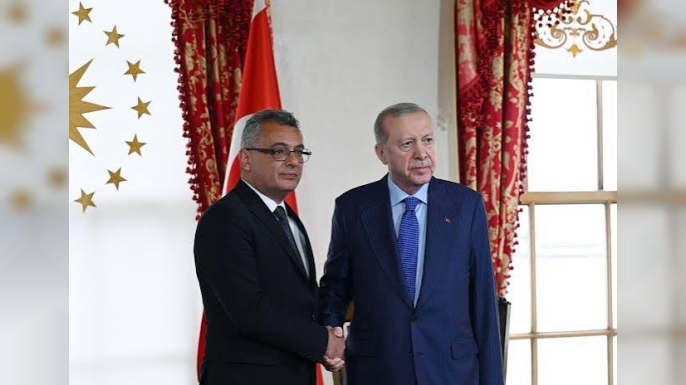 Erdoğan'dan Cumhurbaşkanı Erhürman'a geçmiş olsun telefonu