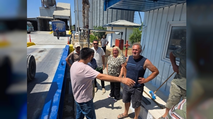 Mehmetçik Büyükkonuk Belediye Başkanı Tuğlu TÜK Kumyalı Silosu’nu ziyaret etti