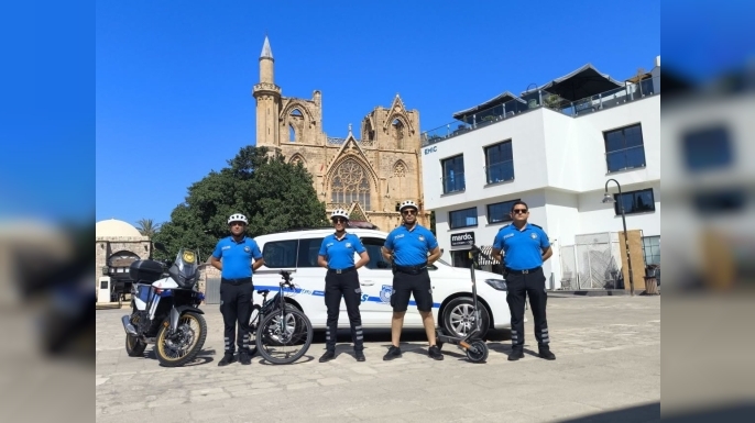 Turizm polisi uygulaması Gazimağusa'da da başladı