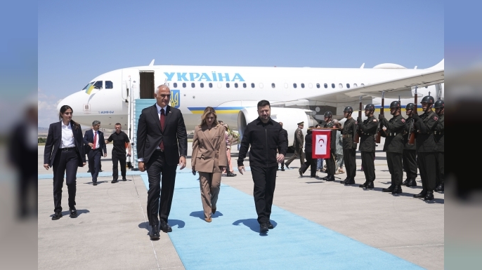 Ukrayna Devlet Başkanı Zelenskiy Ankara'ya geldi