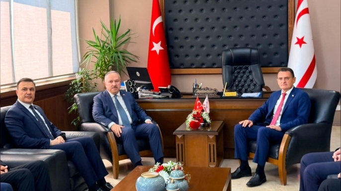İçişleri Bakanı Oğuz, TC Emniyet Genel Müdürü Ali Fidan’ı kabul etti