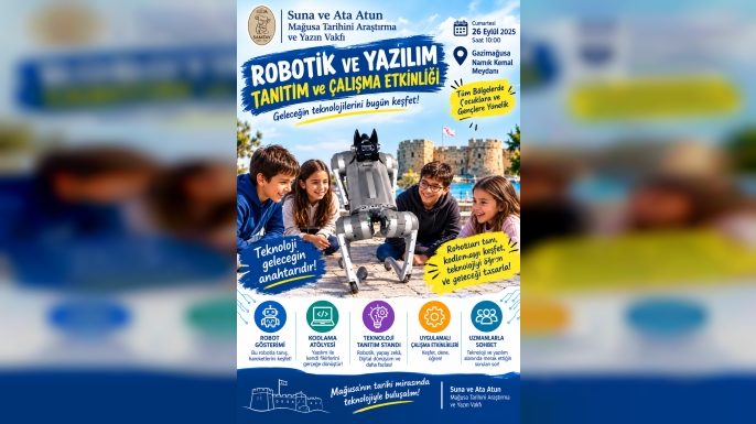 Gazimağusa'da robotik ve yazılım tanıtım etkinliği düzenleniyor