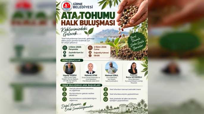 Girne Belediyesi, "Ata Tohumu Halk Buluşması" düzenliyor