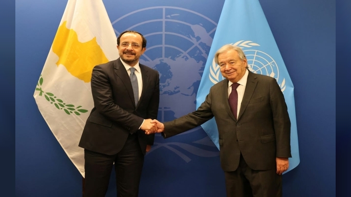 Hristodulidis New York'ta Guterres ile görüştü