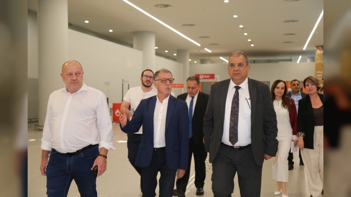 Sucuoğlu, Ercan Havalimanı’nda incelemelerde bulundu