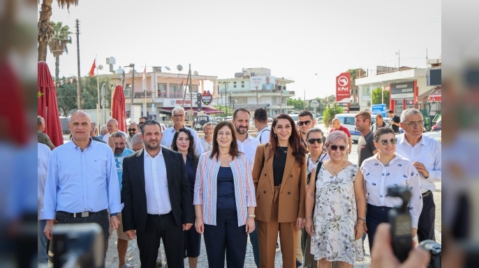 CTP İskele Belediye Başkanı adayı Nereli, bölge ziyaretindeydi