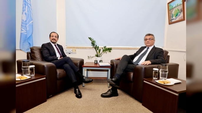 Cumhurbaşkanı Tufan Erhürman ile Kıbrıslı Rum Lider Nikos Hristodulidis görüştü